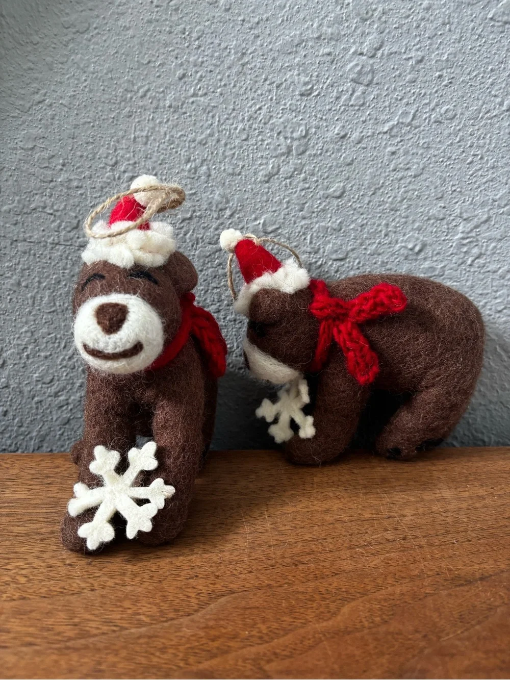 Pottery Barn Felt Animal Ornament Set (2)— Holiday Woodland Characters